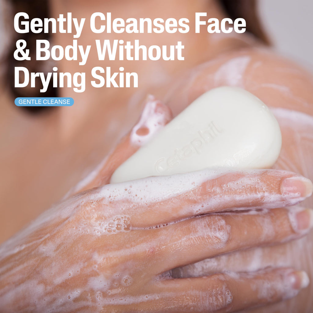 Cetaphil Gentle Cleansing Bar for Dry to Normal Sensitive Skin, 4.5 oz, 6-Pack