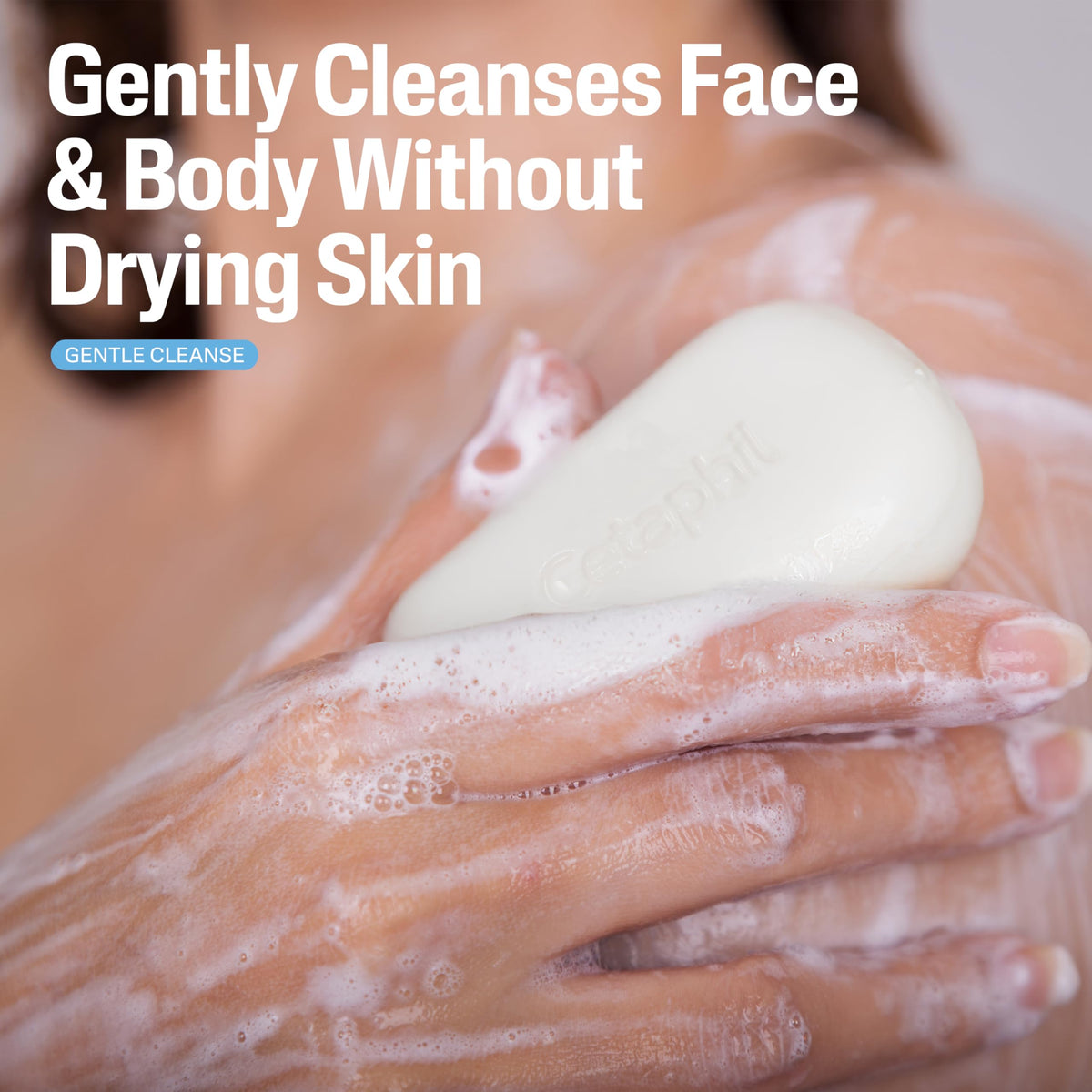 Cetaphil Gentle Cleansing Bar for Dry to Normal Sensitive Skin, 4.5 oz, 6-Pack