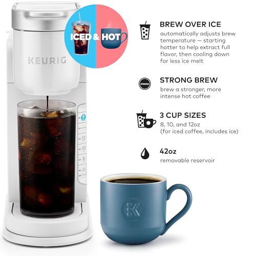 Keurig K-Iced Single Serve Coffee Maker, White