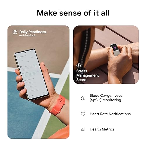 Fitbit Charge 6 Fitness Tracker, Porcelain/Silver