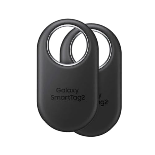 Samsung Galaxy SmartTag2 Bluetooth Tracker, 2-Pack, Black