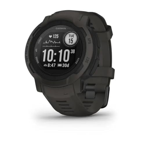 Garmin Instinct 2 Rugged GPS Smartwatch, Graphite (010-02626-10)