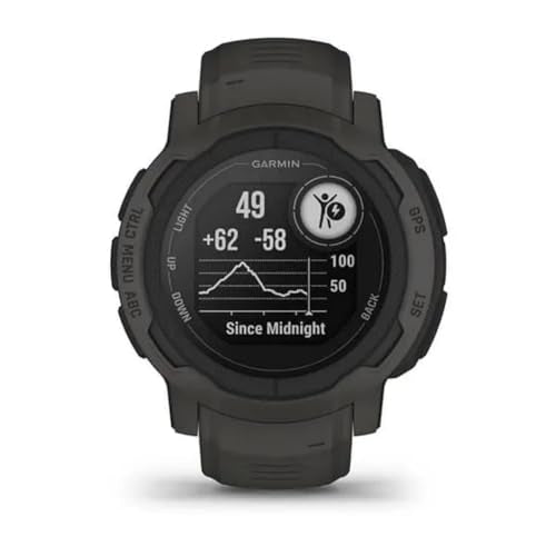 Garmin Instinct 2 Rugged GPS Smartwatch, Graphite (010-02626-10)