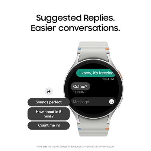 SAMSUNG Galaxy Watch 7 44mm Bluetooth AI Smartwatch w/Energy Score, Wellness Tips, Heart Rate Tracking, Sleep Monitor, Fitness Tracker, 2024, Green [US Version, 1Yr Manufacturer Warranty]