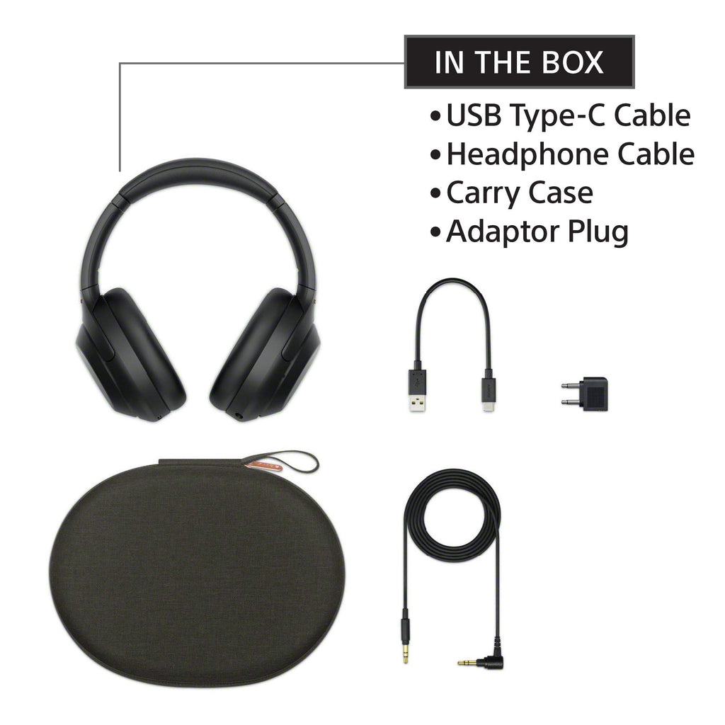SONY WH1000XM4 WIRELESS NOISE CANCELLING HEADPHONE BLACK