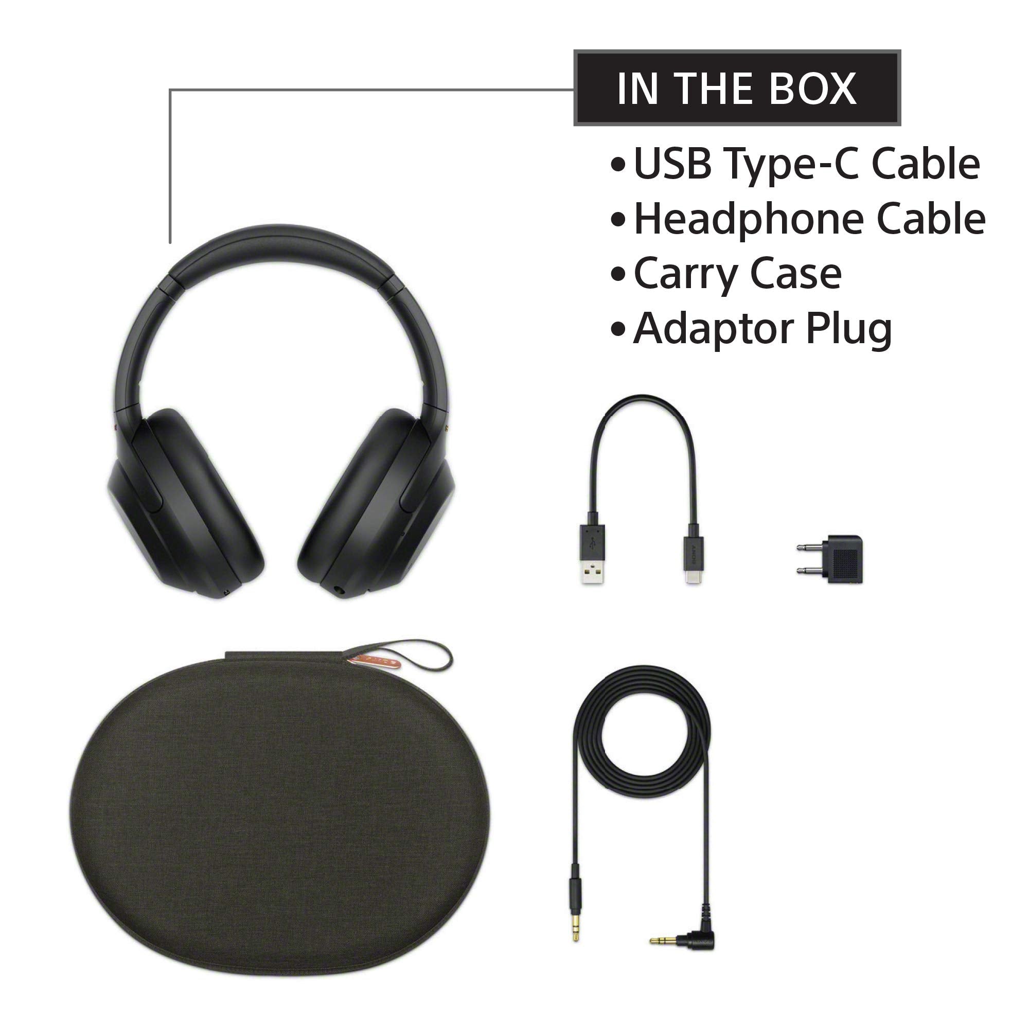 SONY WH1000XM4 WIRELESS NOISE CANCELLING HEADPHONE BLACK