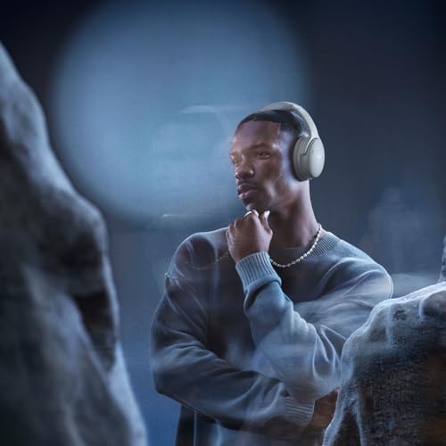 M Bose QC Headphones Moonlight Grey