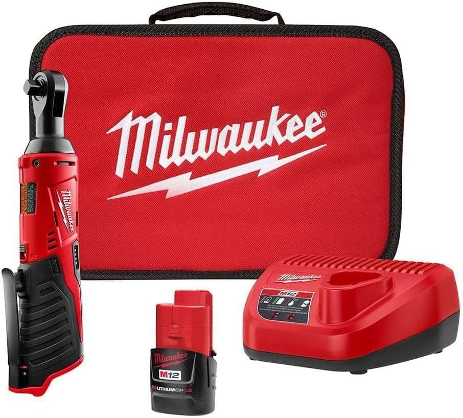 Milwaukee M12 3/8" Cordless Ratchet Kit (2457-21)