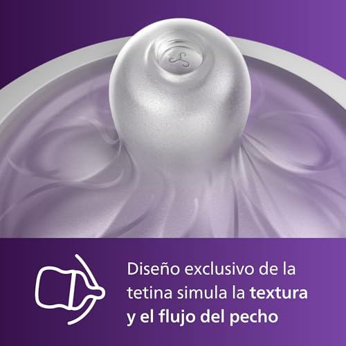 Philips Avent Natural Response Nipples, Medium Flow (Flow 3), 4-Pack (SCY963/44)