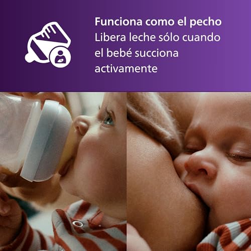 Philips Avent Natural Response Nipples, Medium Flow (Flow 3), 4-Pack (SCY963/44)