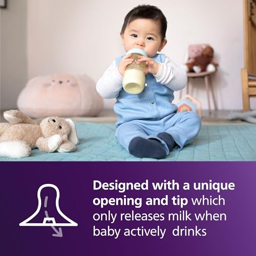 Philips Avent Natural PPSU Baby Bottle, 9 oz, Medium Flow, 2-Pack (SCY943/12)