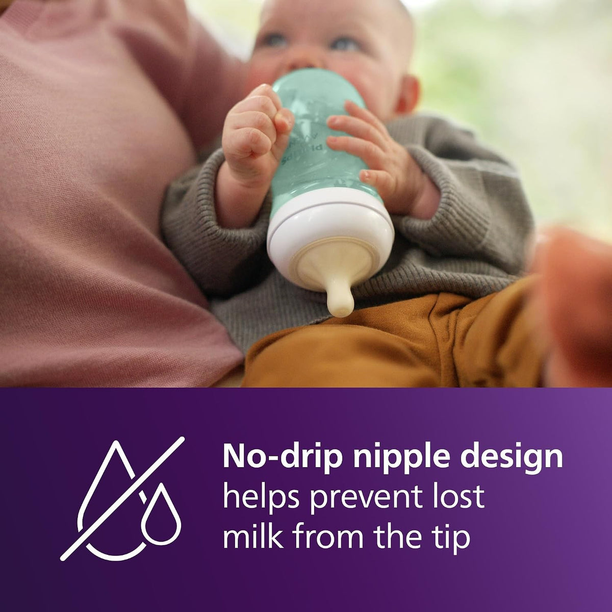 Philips Avent Natural Response Baby Bottle, 9 oz, Medium Flow, 4-Pack (SCY903/44)