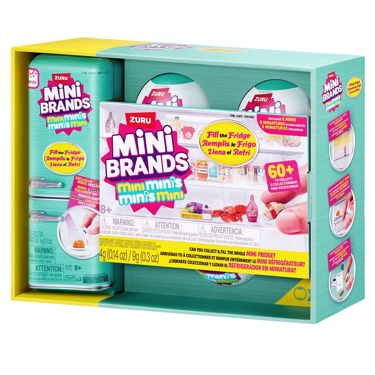 Mini Brands Fill the Fridge S1 Playset with 3 Capsules 1851485