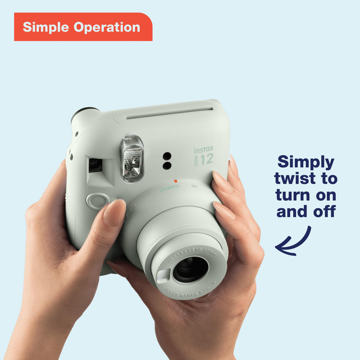 Fujifilm Instax Mini 12 Instant Camera Bundle - Blue