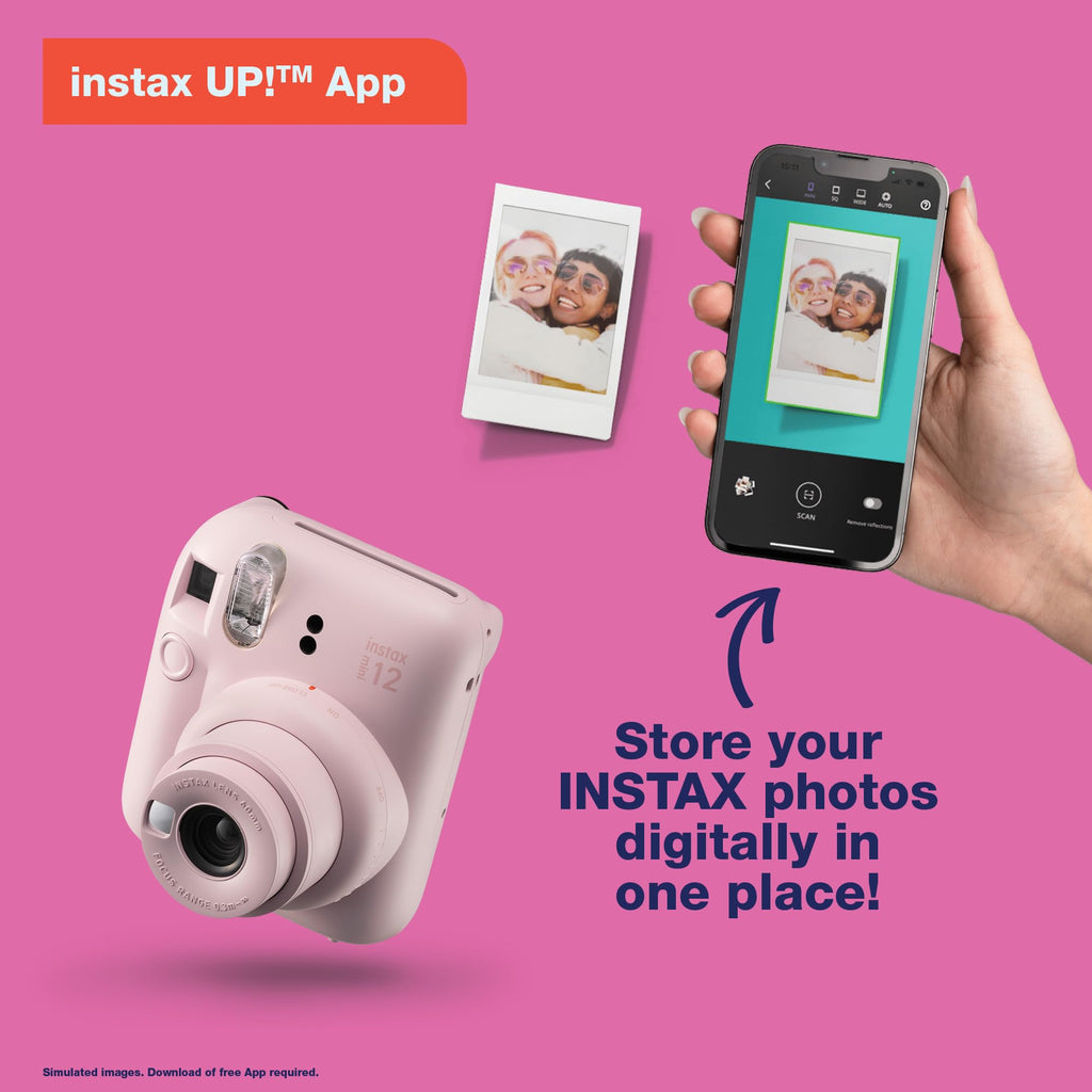 Fujifilm Instax Mini 12 Instant Camera Bundle - Blue
