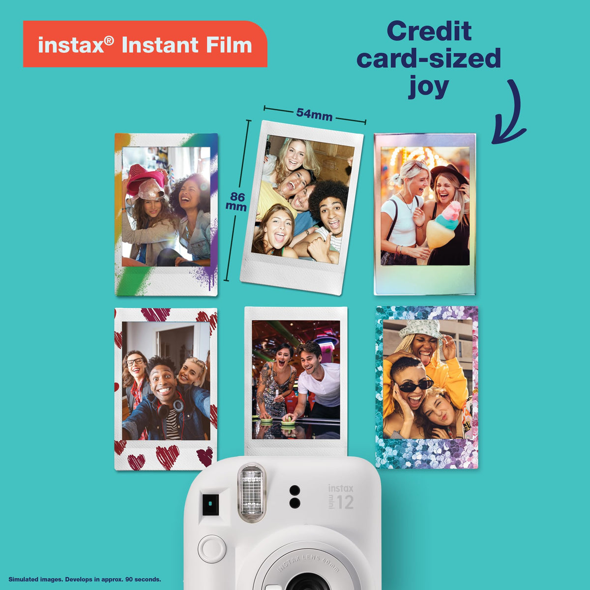 Fujifilm Instax Mini 12 Instant Camera Bundle - Blue