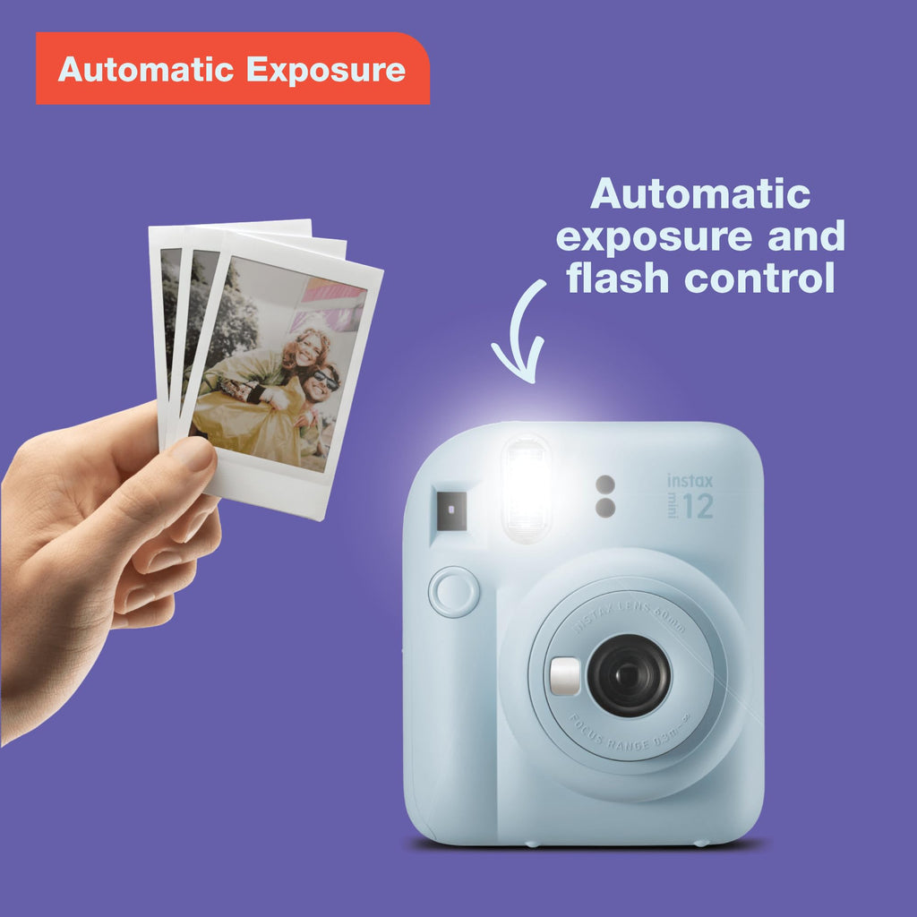 Fujifilm Instax Mini 12 Instant Camera Bundle - Purple