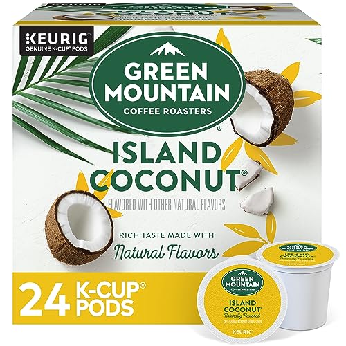 Green Mountain Coffee Roasters Island Coconut K-Cup Pods, 24 Count