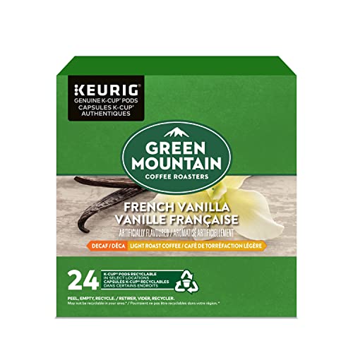 Green Mountain Coffee Roasters French Vanilla Decaf K-Cup Pods, 24 Count