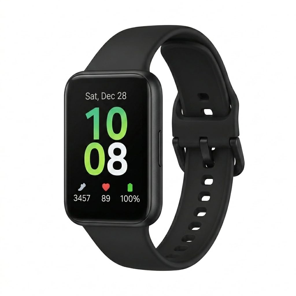 Samsung Galaxy Fit3 Fitness Tracker, 1.6" AMOLED, Gray (International Model)