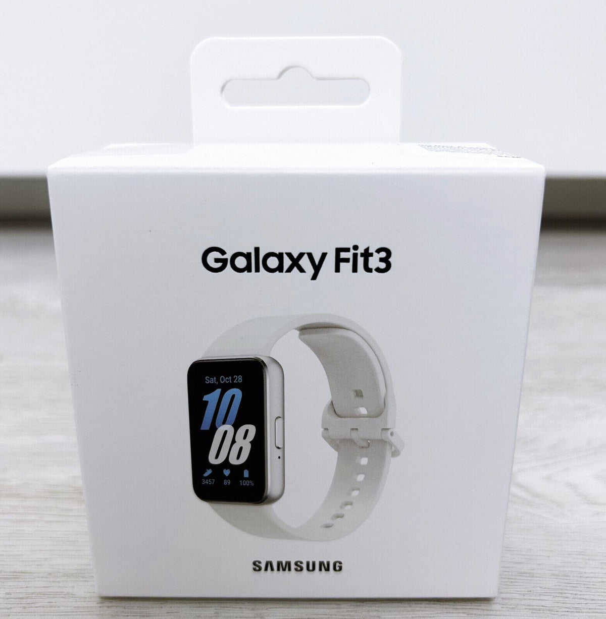 Samsung Galaxy Fit3 Fitness Tracker, 1.6" AMOLED, Silver (International Model)