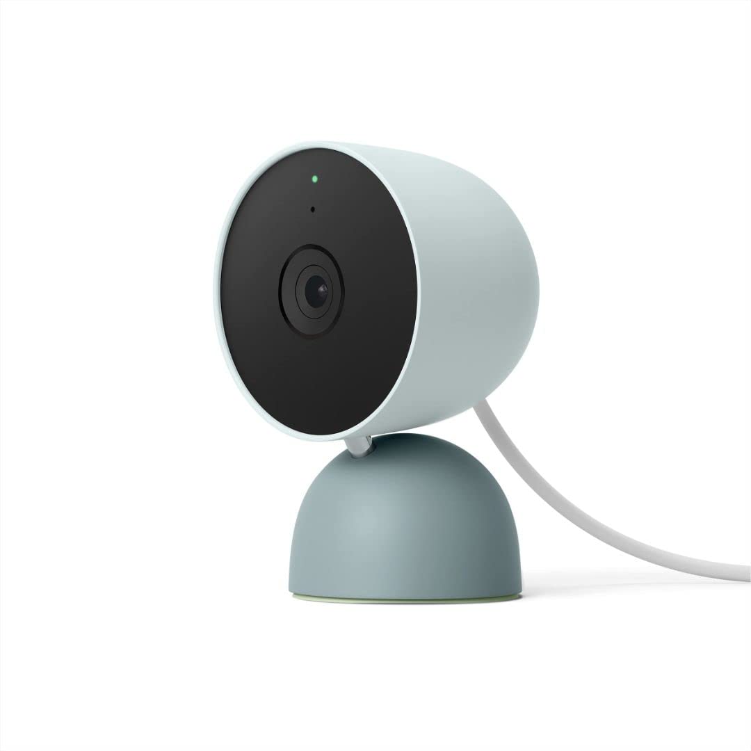 Google Nest Cam Indoor Wired Security Camera (2nd Gen), Fog