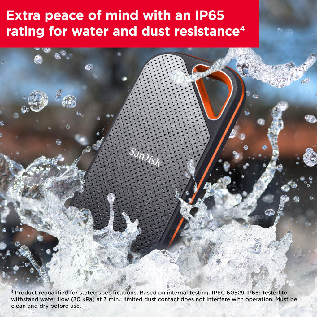 SanDisk 2TB Extreme PRO Portable SSD, USB-C (SDSSDE81-2T00-G25)