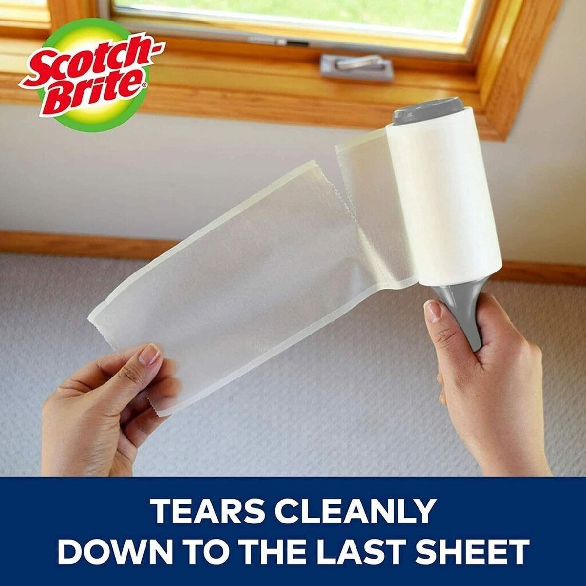 Scotch-Brite Lint Rollers, 95 Sheets per Roll, 5-Pack