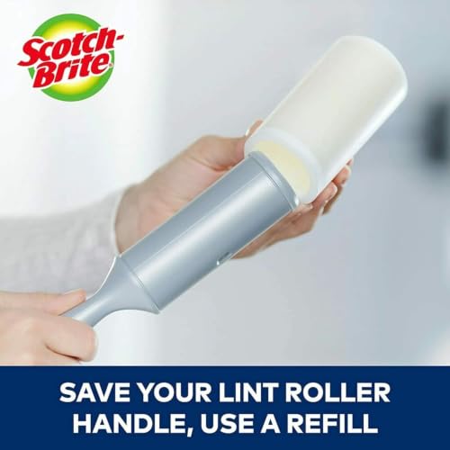 Scotch-Brite Lint Rollers, 95 Sheets per Roll, 5-Pack