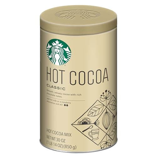 Starbucks Classic Hot Cocoa Mix, 30 oz Tin, 2-Pack