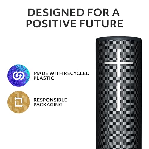 Ultimate Ears MEGABOOM 4 Portable Bluetooth Speaker, Active Black