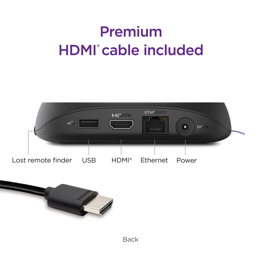 Roku Ultra 4K HDR Dolby Vision Streaming Player with Voice Remote Pro