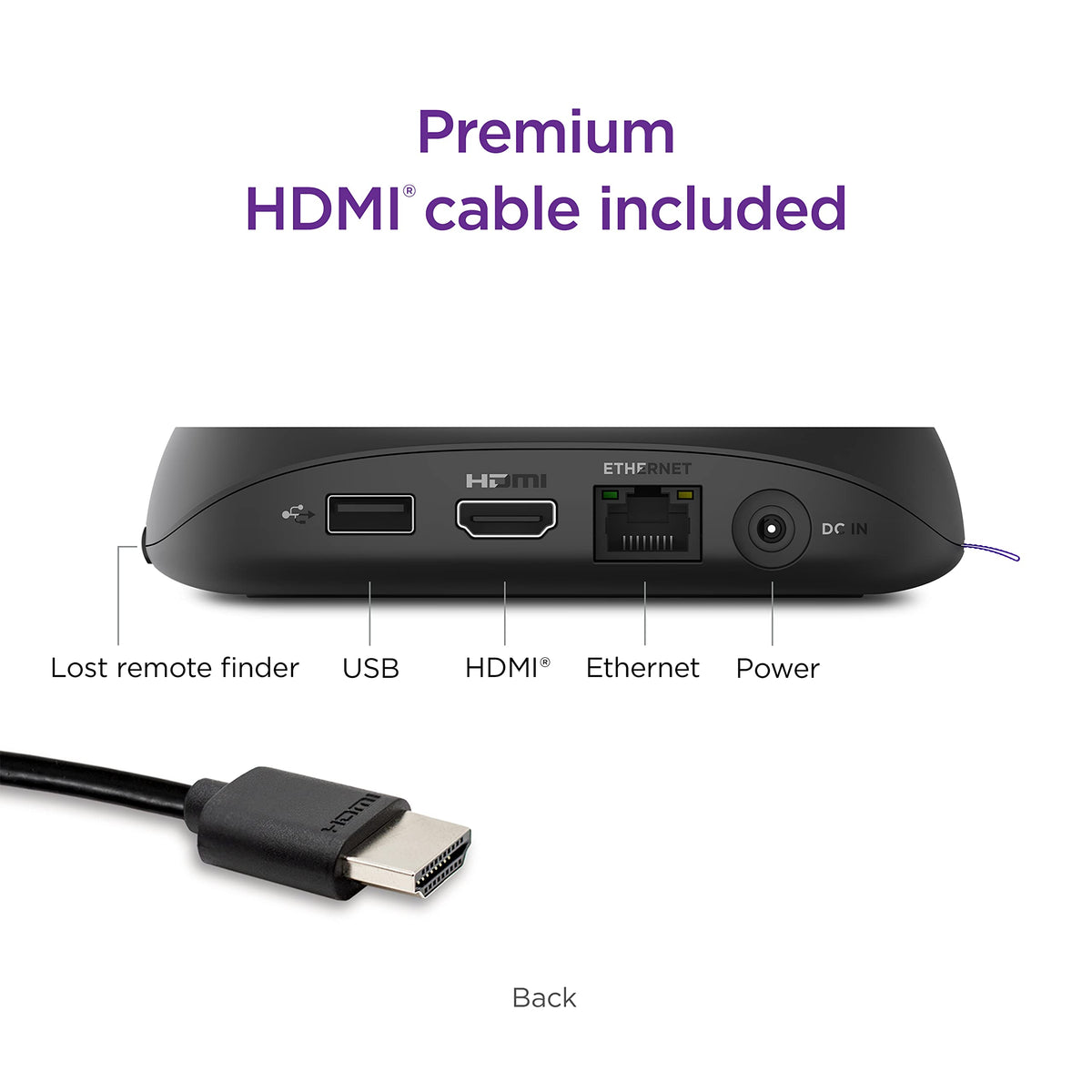Roku Ultra 4K HDR Dolby Vision Streaming Player with Voice Remote Pro