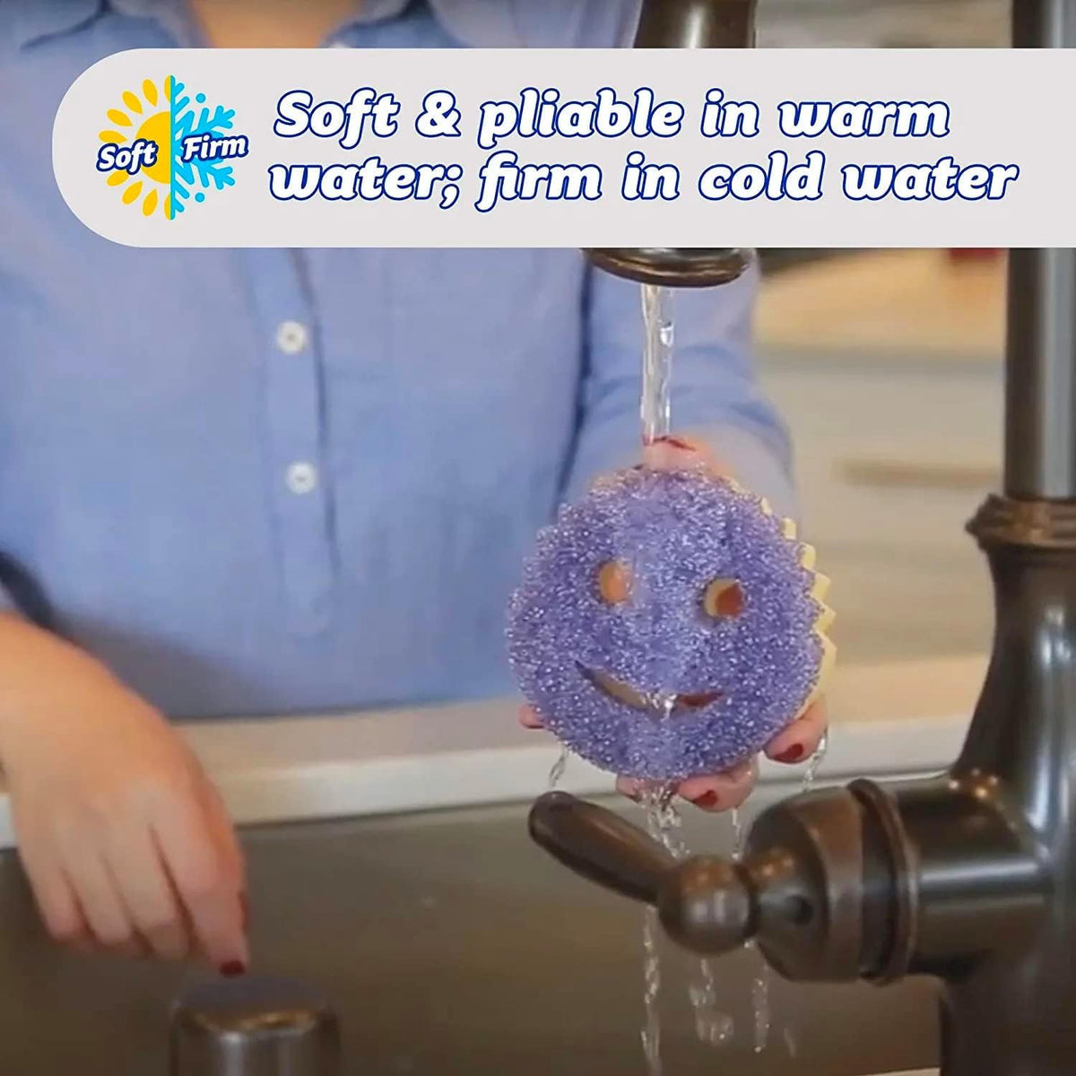 Scrub Daddy Scrub Mommy Dual-Sided Scrubber Sponge, Variety 8-Pack