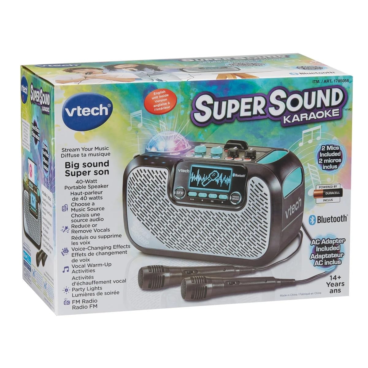 VTech Super Sound Karaoke Machine with Bluetooth and 2 Microphones