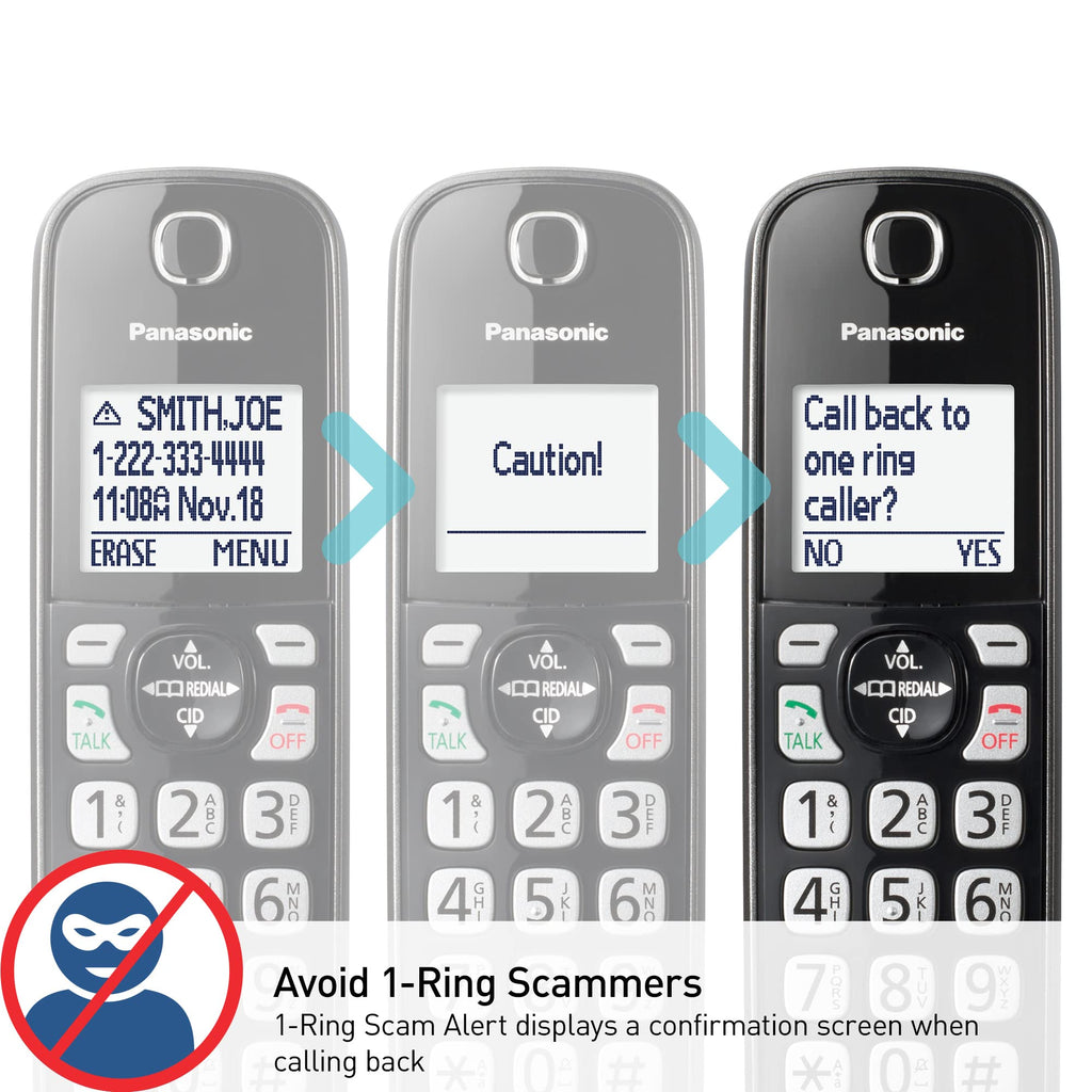 Panasonic KX-TGD832M Cordless Phone with Answering Machine, 2 Handsets