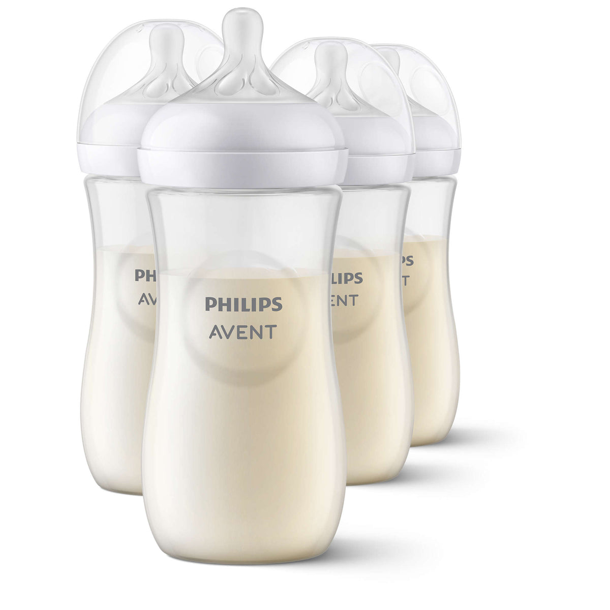 Philips Avent Natural Response Baby Bottle, 11 oz, Fast Flow, 4-Pack (SCY906/04)