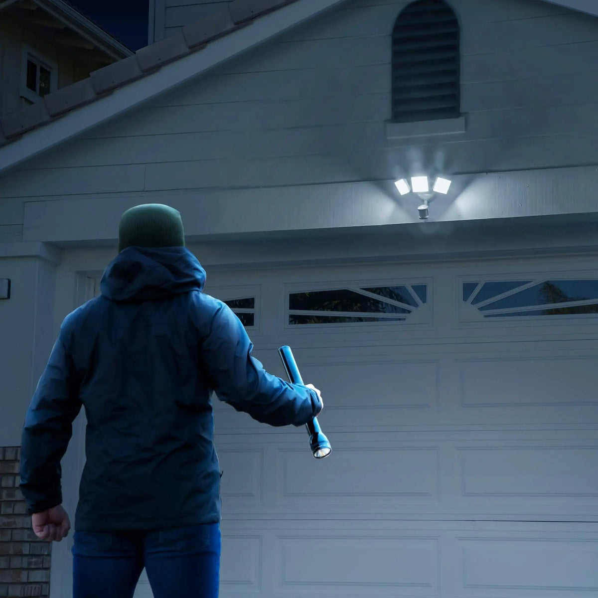 Koda Outdoor Motion-Activated LED Security Floodlight, 3000 Lumens