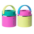 ThermoFlask 20 oz Insulated Food Jar, 2-Pack, Yellow/Pink