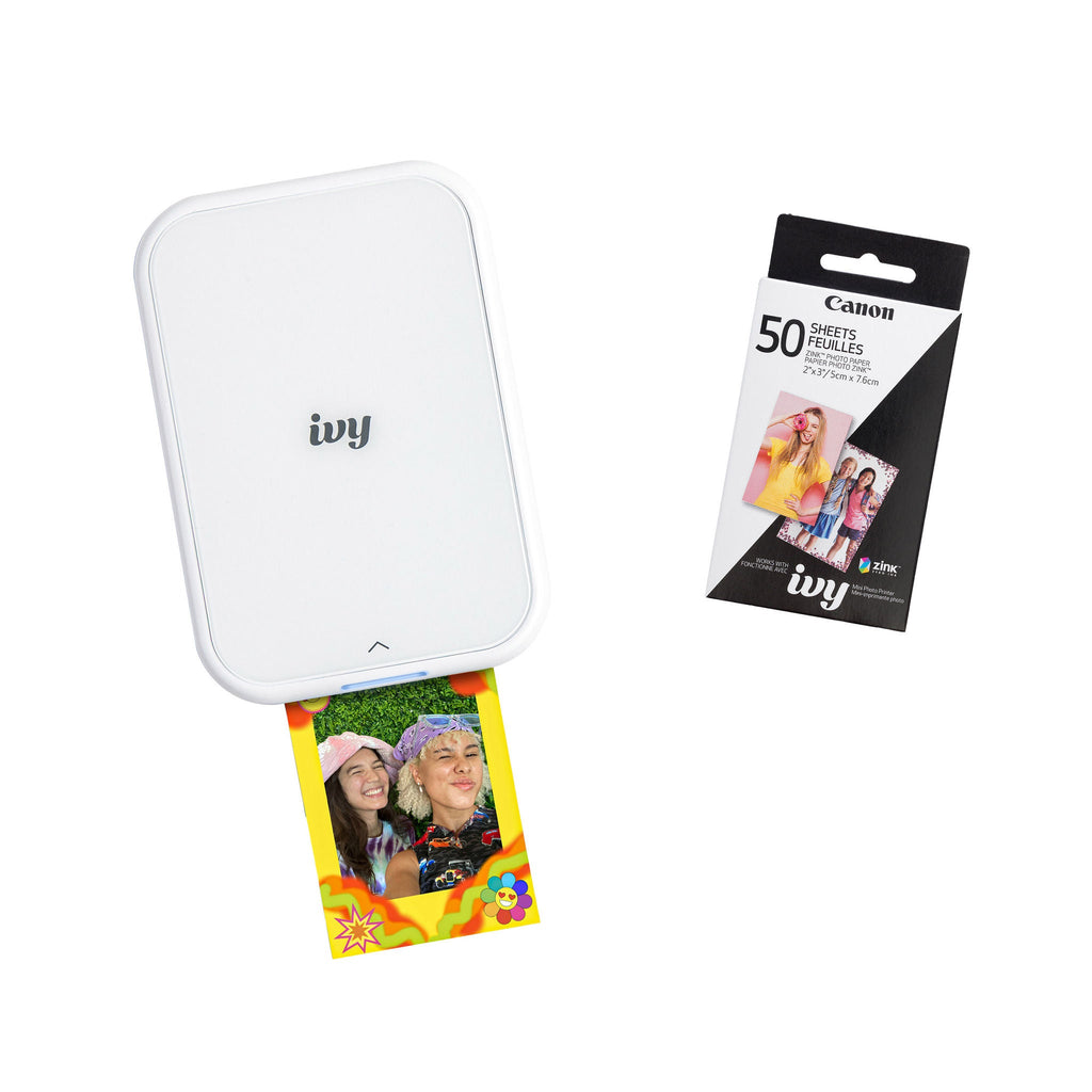 Canon IVY 2 Mini Photo Printer, Pure White
