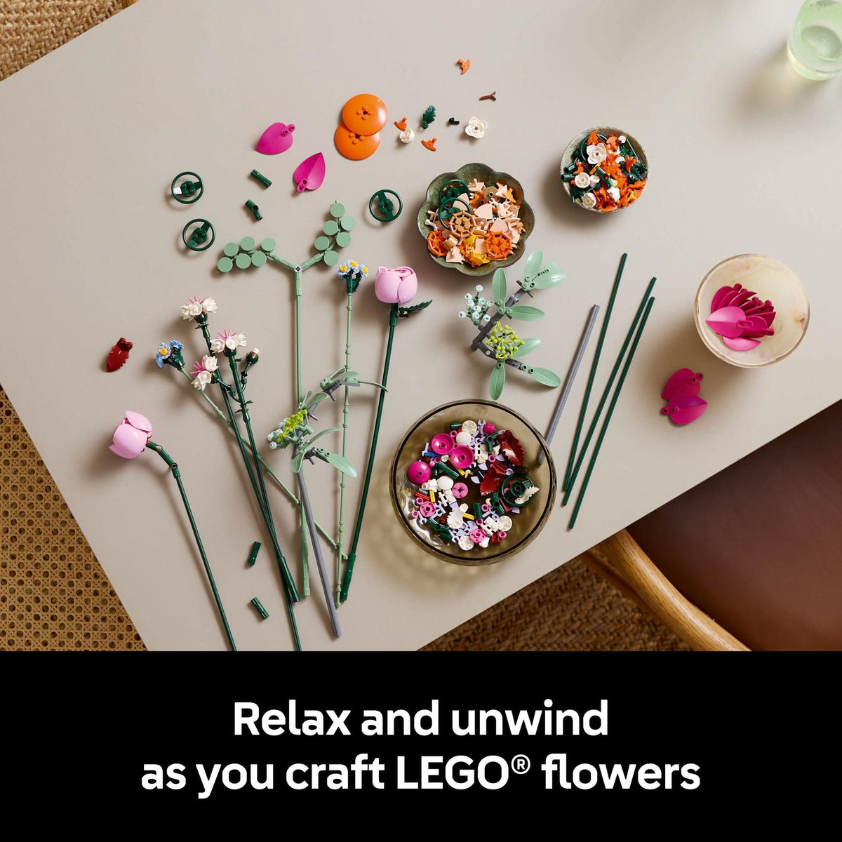 LEGO Botanicals Pretty Pink Flower Bouquet 10342
