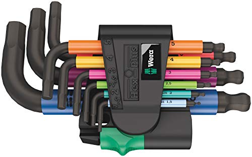 Wera 950/9 Hex-Plus Multicolour 2 Metric L-Key Set, 9 Pieces (05133164001)