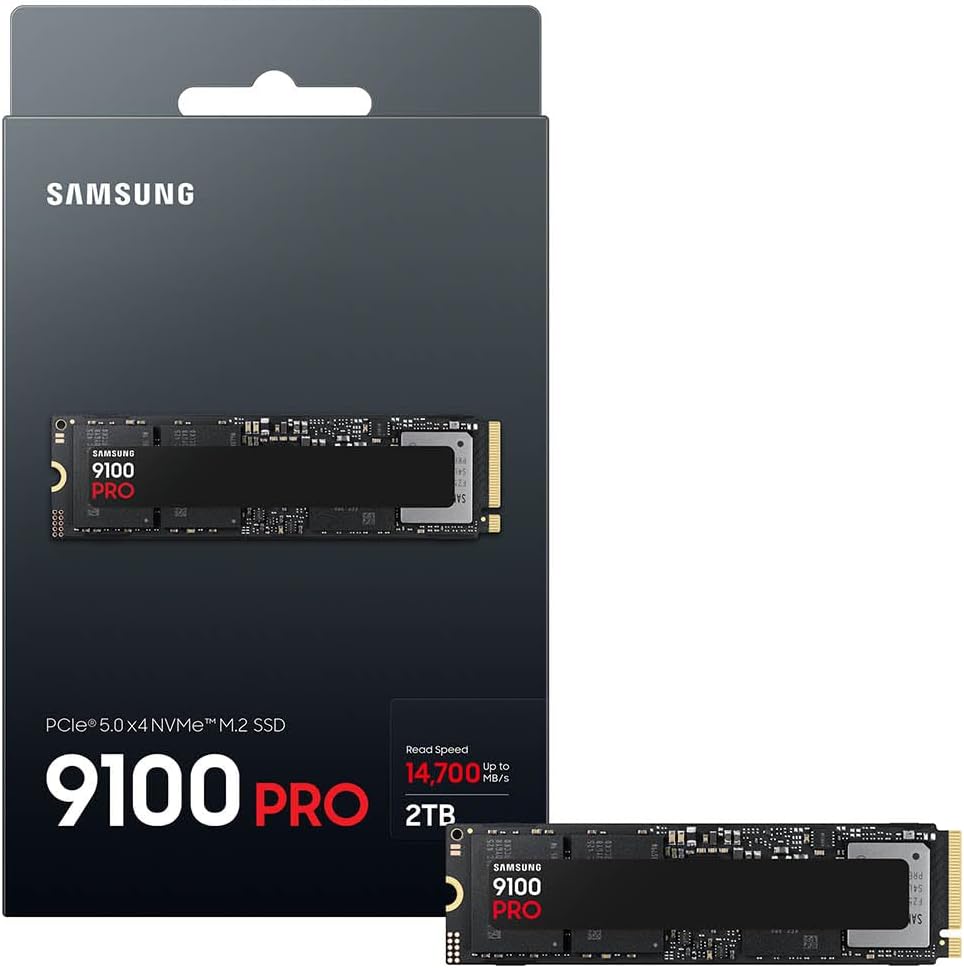 Samsung 9100 PRO 2TB PCIe 5.0 NVMe M.2 Internal SSD
