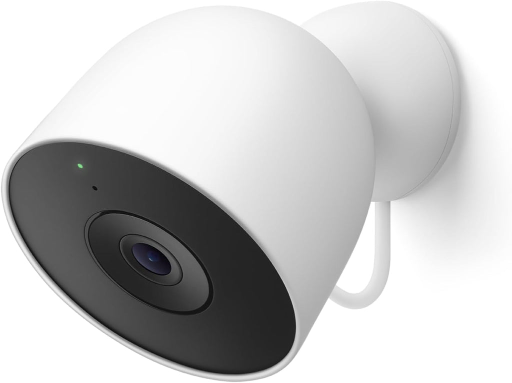Google Nest Cam Outdoor (Wired, 2nd Gen) Security Camera, Snow