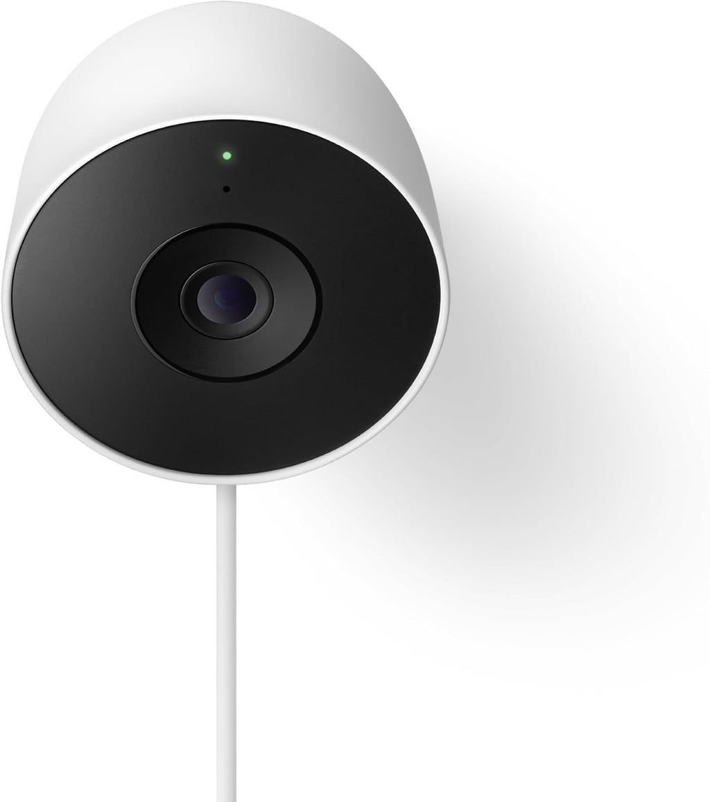 Google Nest Cam Outdoor (Wired, 2nd Gen) Security Camera, Snow