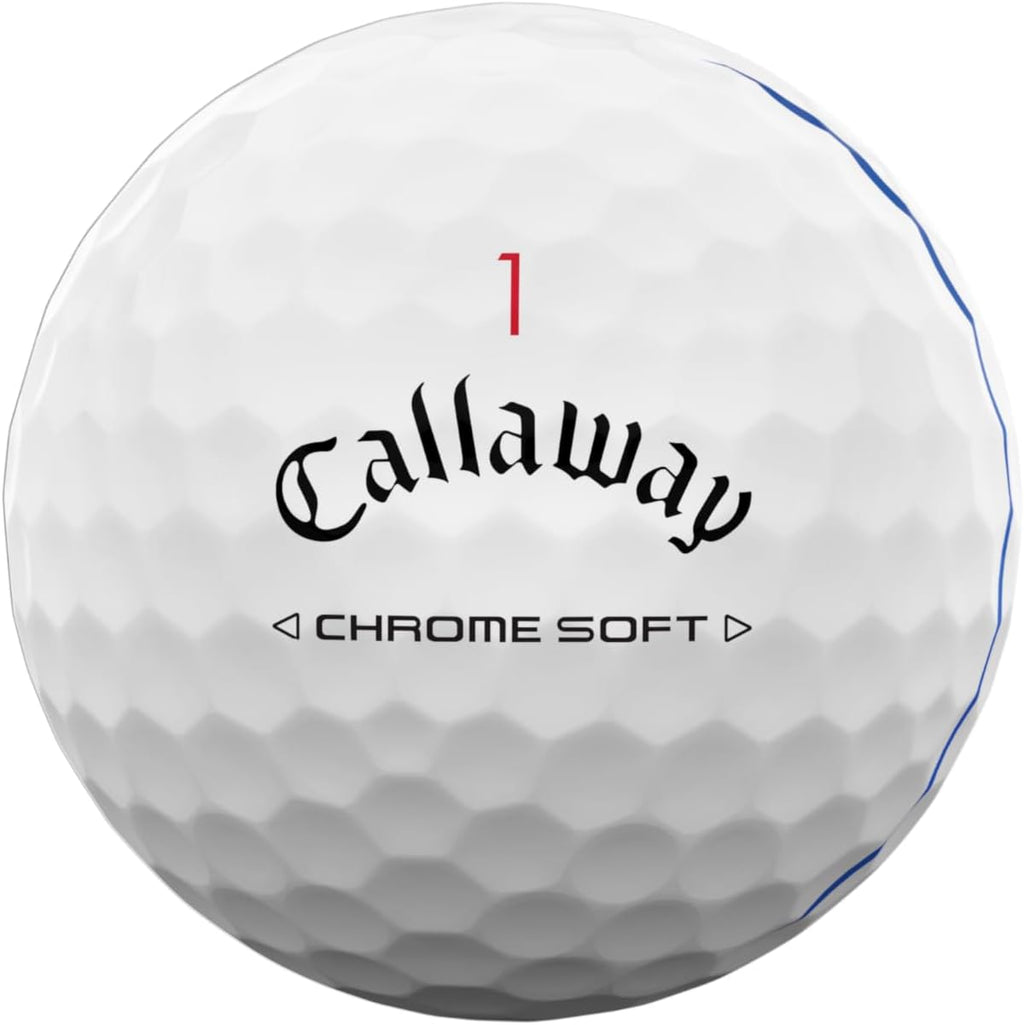 Callaway Chrome Soft Golf Balls, Triple Track, White, 12 Pack