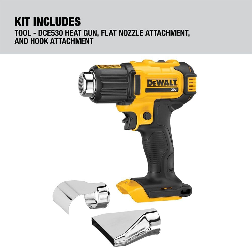 DEWALT 20V MAX Cordless Heat Gun, Tool Only (DCE530B)