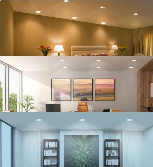 Feit Electric 5/6 in. LED Recessed Downlight Retrofit, 75W Equivalent, 5-CCT, 4-Pack