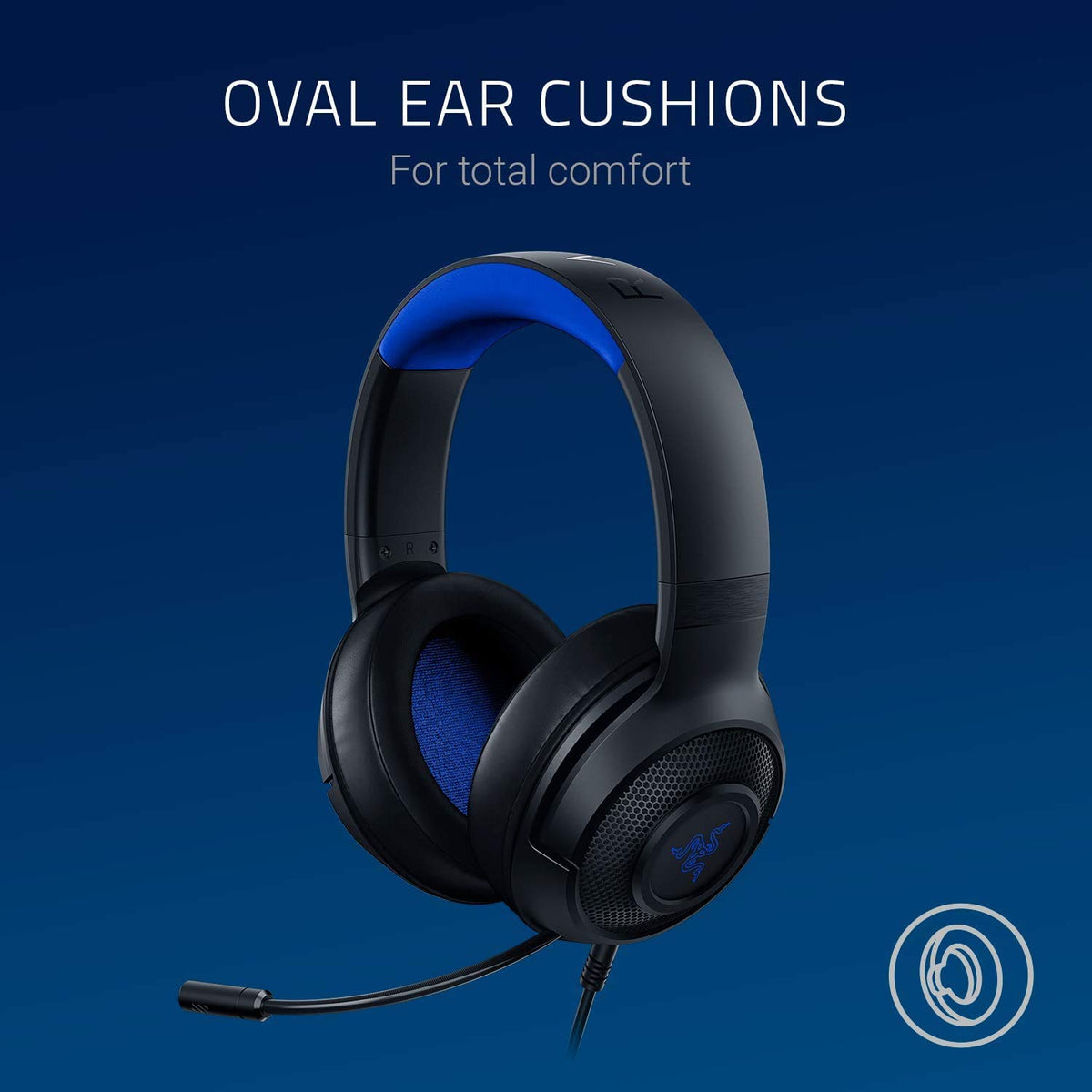 Razer Kraken X Ultralight Gaming Headset with 7.1 Surround Sound, Black