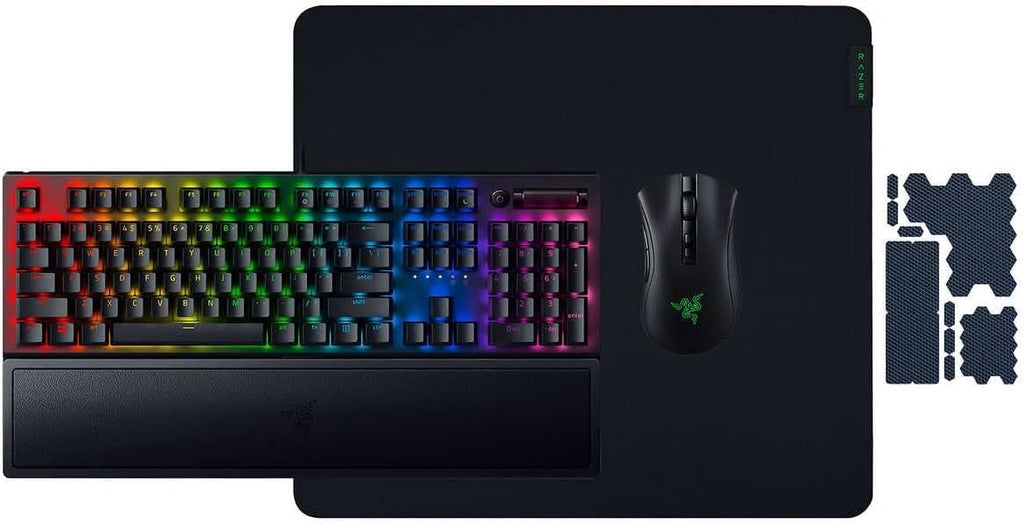 Razer Heroic Bundle V2: BlackWidow V3 Keyboard, DeathAdder V2 Pro Mouse & Gigantus V2 Mouse Pad